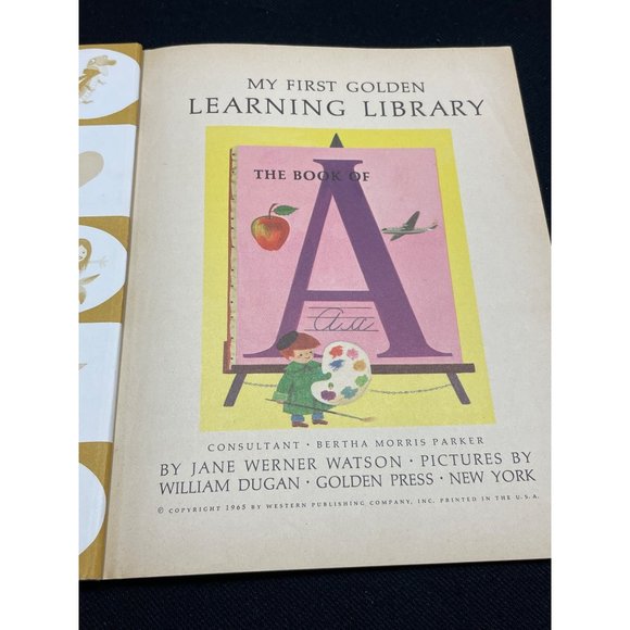 The Golden Book Set Of Alphabet A To Z 1965 Original Set Of 16 - Picture 14 of 15